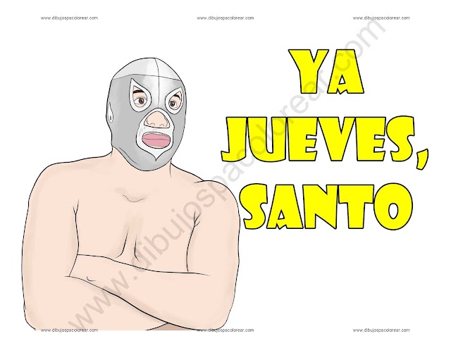 Jueves Santo dibujo a color y para colorear